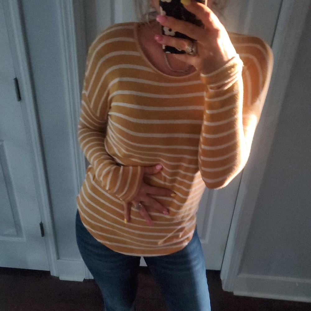 TBH STRIPED LONG SLEEVE TOP 🦋